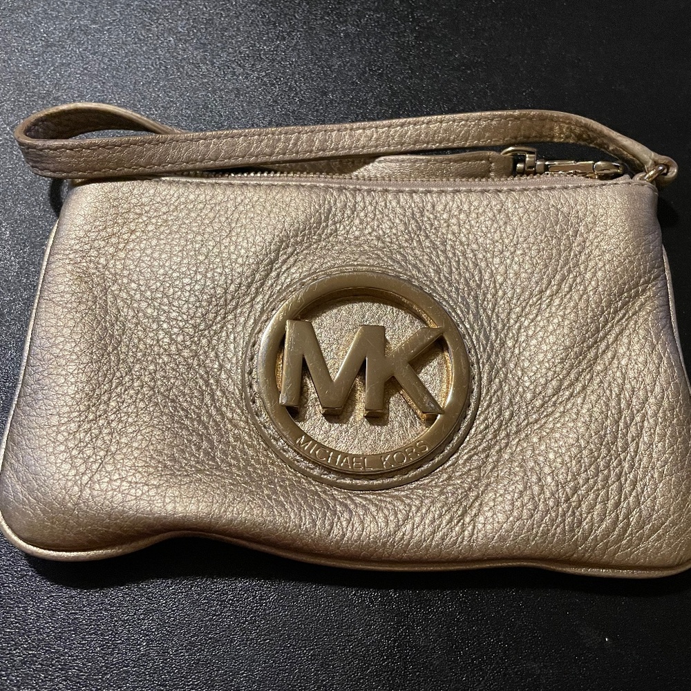 Michael Kors Gold Wristlet